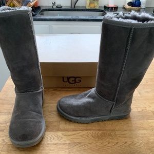 UGG Australia Boots, Womens, Classic Tall II, Grey